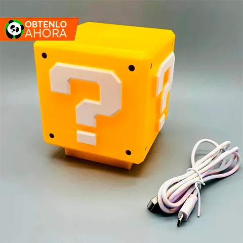 Lampara Cubo de Mario Bros™ + Polo de Algodón