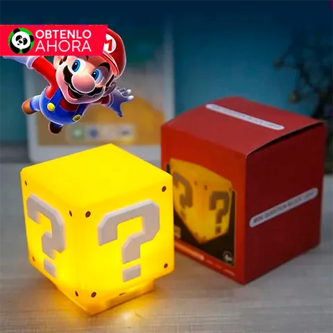 Lampara Cubo de Mario Bros™ + Polo de Algodón